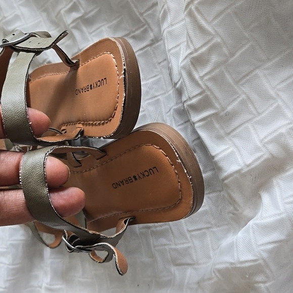 Lucky Brand Women's Forest Green Strappy Bohemian Sandals 9M - Picture 3 of 7